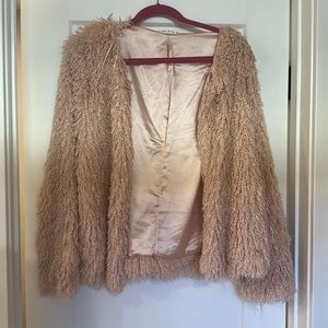 Willow and Clay Shaggy Faux Fur Jacket